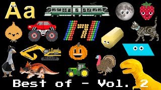 The Best of the Kids Picture Show Volume 2  Learn Shapes Colors Vehicles Animals amp More [upl. by Felicidad863]