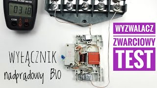 WYĹÄ„CZNIK NADPRÄ„DOWY  WYZWALACZ ZWARCIOWY  CURRENT BREAKER  SHORT RELEASE  TEST ZOBACZ [upl. by Trula]