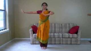 Sarikal Adavu in Bharatanatyam part 1 [upl. by Sihon]