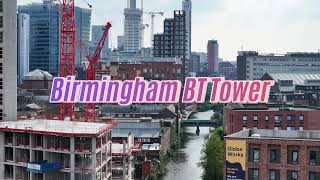 Birmingham BT tower  4k Drone View [upl. by Vilhelmina474]