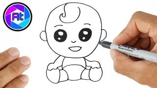 Como Dibujar Un Bebe Facil Paso A Paso [upl. by Lein]