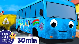 Little Color Buses More Nursery Rhymes and Kids Songs  Little Baby Bum [upl. by Haldan]