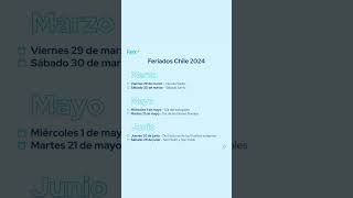 Feriados Chile 2024 [upl. by Amuh]