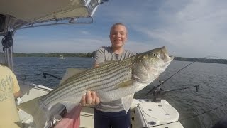 Striper Fishing on Kerr Lake NC [upl. by Ferris475]