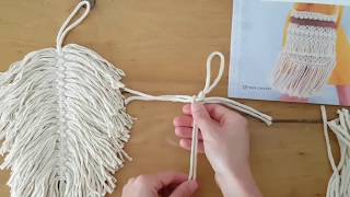 Macramé Veer Tutorial [upl. by Nilpik]