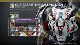 Comets Stir in Dream  Cuirass of the Falling Star Ornament  Destiny 2 [upl. by Holtorf]