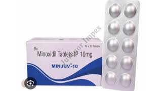 MINJUV 10 Tablets Minoxidil Tablets IP 10mg [upl. by Ecinahs842]