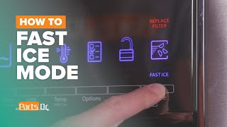 How to put your Whirlpool refrigerator into Fast Ice Mode [upl. by Ateekan515]