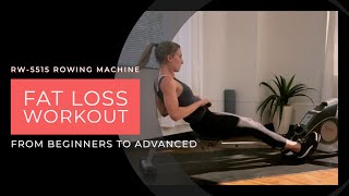 Fat Loss Rowing Workout Great for Beginners to Advanced [upl. by Cadmarr159]