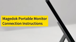 Magedok PIX9 Portable Monitor Connection Instructions [upl. by Keligot]