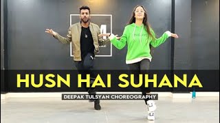 Husnn hai Suhaana  Deepak Tulsyan Choreography  Beginner  Coolie No 1 New [upl. by Palm]