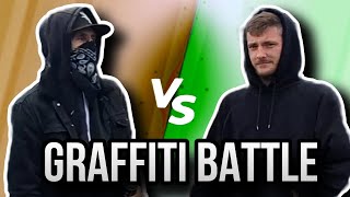 WER GEWINNT Komm 1VS1  14 GRAFFITI BATTLE [upl. by Haleelahk]