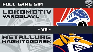 NHL 25  KHL  LOKOMOTIV Yaroslavl  METALLURG Magnitogorsk  FULL GAME SIM  PS5 [upl. by Leonardi]