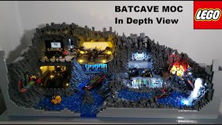 Lego Batman Batcave MOC In Depth View [upl. by Norita674]