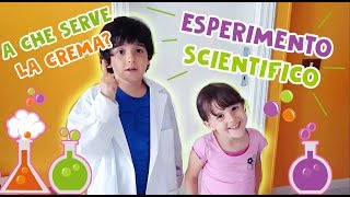 Esperimento scientifico per bambini il potere della crema [upl. by Hamil]