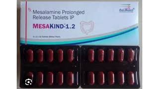 MESAKIND 12 Tablets Mesalamine Prolonged Release Tablets IP [upl. by Doughty]