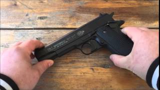 Colt Government 1911 A1 Review  Test Co2 45mm Diabolo [upl. by Nottarts]