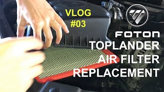 Foton Toplander Air Filter Replacement [upl. by Skyler]