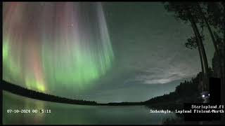 67102024 Sodankylä Aurora Timelapse [upl. by Ttevi488]