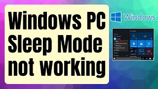 SOLVED Windows PC Not Waking Up From Sleep Mode  Sleep Mode Not Working [upl. by Enilrad]