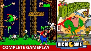 🎮 Boogerman Super Nintendo Complete Gameplay [upl. by Erastatus]