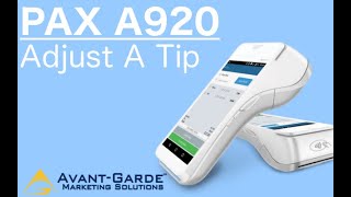 PAX A920 How To Adjust A Tip [upl. by Adlay]