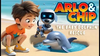 Arlo and Chip The Baby Dolphin Rescue 🐬✨ [upl. by Nonac]