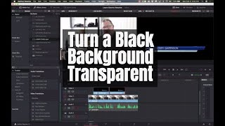 Remove Black Background from footage with Davinci Resolve [upl. by Faso]