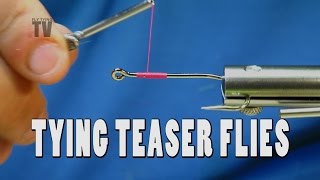 Fly Tying Saltwater Bucktail Teaser Flies [upl. by Thorne]