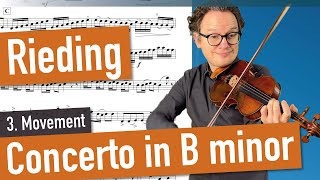 Rieding Concerto Op 35 in Bminor 3 Movement Violin Sheet Music Piano Accompaniment var Tempi [upl. by Lamoree]