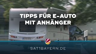 On Tour Urlaub mit dem EAuto Vorsicht bei der Fahrt mit Wohnanhänger [upl. by Signe]