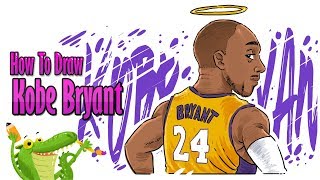 How To Draw Kobe Bryant step by step  NBA [upl. by Otrebliw]