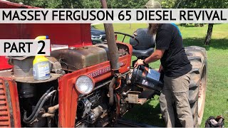 Massey Ferguson 165 engine rebuildrestoration Pt1 [upl. by Cima586]