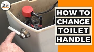 How to Install Toilet Flush Handle  Korky Universal Trip Lever [upl. by Norse]