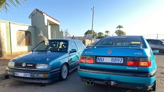 BMW 325 gusheshe vs jetta 3 vr6 exhaust challenge [upl. by Wolfie]