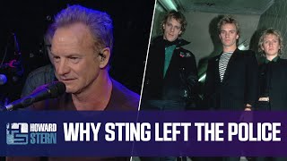 Why Sting Left the Police 2016 [upl. by Gaither]