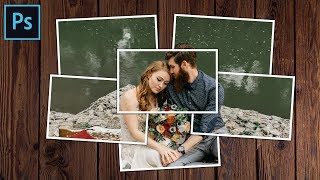 Photoshop Tutorial  How to make a Photo Collage [upl. by Acisey]