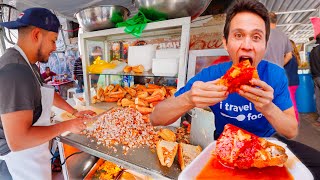 Spicy Mexican Street Food 🌶️ TORTAS AHOGADAS Tour in Guadalajara Mexico [upl. by Assin]