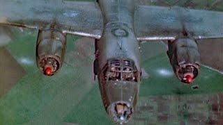 WW2 Color B26 Marauders Over Germany [upl. by Nytsrik687]