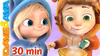 🍍 Mix a Pancake Wheels on the Bus and More Nursery Rhymes  Baby Songs by Dave and Ava 🍍 [upl. by Nissensohn5]