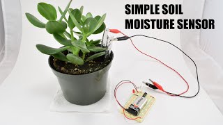 Simple Soil Moisture Sensor Circuit  Science Project [upl. by Buckden950]