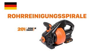 WORX WX891 AKKUROHRREINIGUNGSSPIRALE DE [upl. by Lilly]