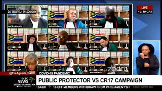 Public Protector vs CR17  Constitutional Court hears application by Mkhwebane against Ramaphosa [upl. by Idnim]