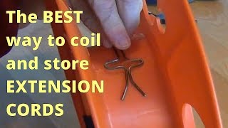 The BEST Way to Coil and Store Extension Cords [upl. by Annonyw208]