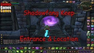 Shadowfang Keep Entrance amp Location World of Warcraft Original Dungeons [upl. by Opportuna158]