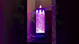 USB LED Glowing Light  Water Swirling Glitter Candle [upl. by Meador728]