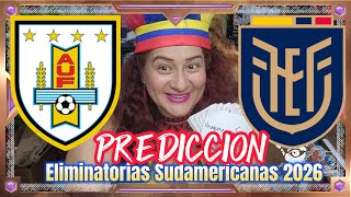 Uruguay vs Ecuador eliminatorias Sudamericana FIFA mundial 2026 pronosticos predicciones [upl. by Kelila]