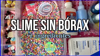 COMO HACER SLIME SIN BÓRAX CON DOS INGREDIENTES 😱 💦 [upl. by Ydarb]