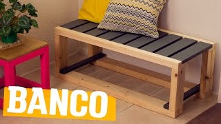 DIY  BANCO ESTILO PALLET [upl. by Sabrina]