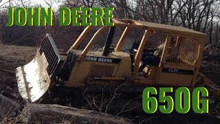 Doing some Dozer work with the John Deere 650G [upl. by Aicetal]